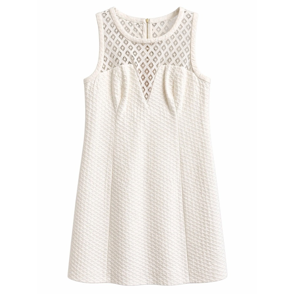 Lilly Pulitzer Vandalia Shift Dress 6 NWT Resort White Lace MSRP $198